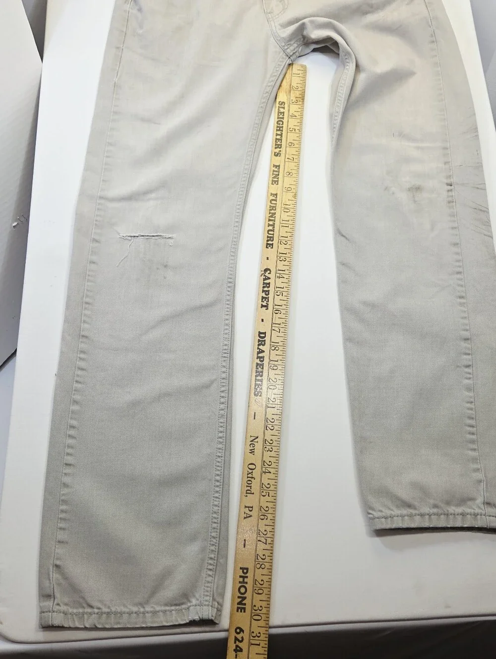Levi's 505 W32 Thrashed Distressed Paint Splatter Grunge Workwear Jeans